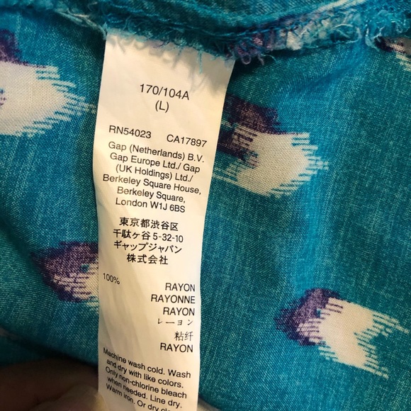 Gap teal top - Picture 6 of 6